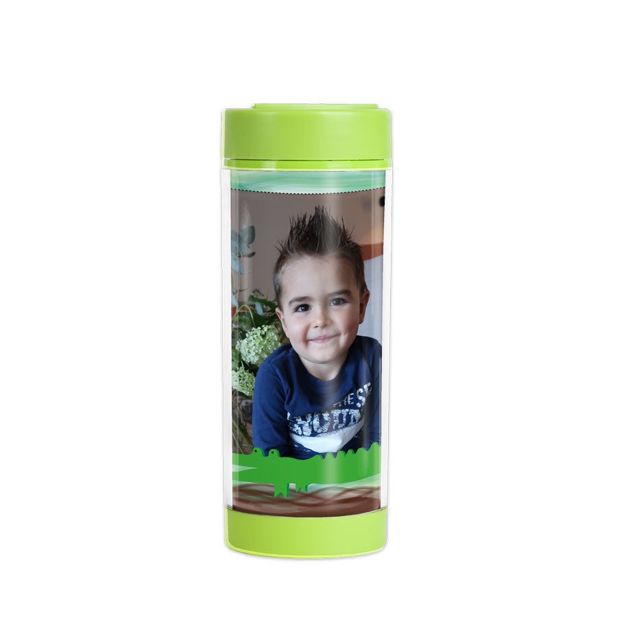 Personalised water bottle for kids - Lime