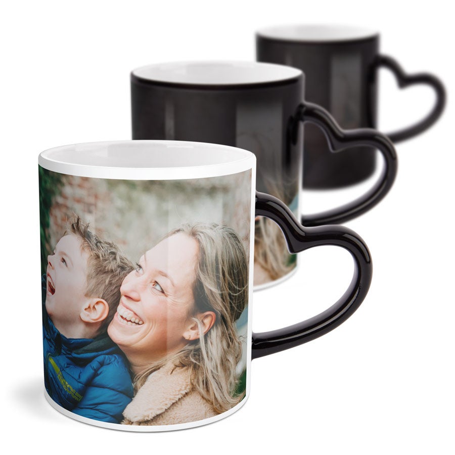 Magic mok harthandvat met foto bedrukken Magic mok harthandvat met foto bedrukken