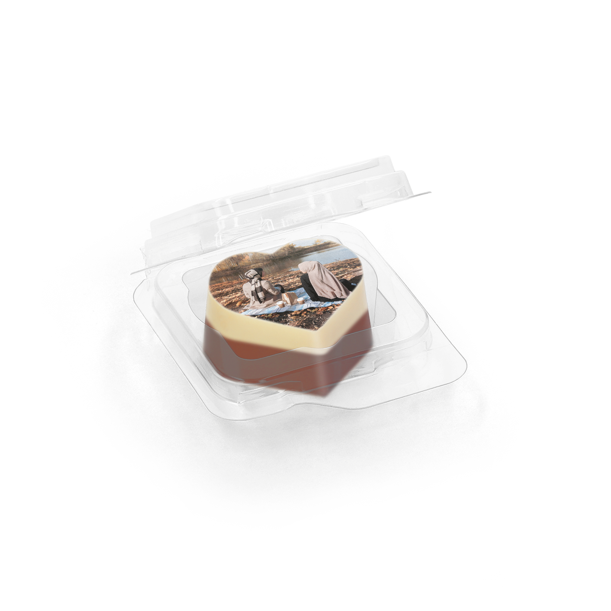 Choklad med tryck - individuellt förpackade