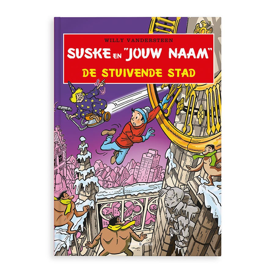 Persoonlijk stripboek - Suske en Wiske 'De stuivende stad' (Hardcover)