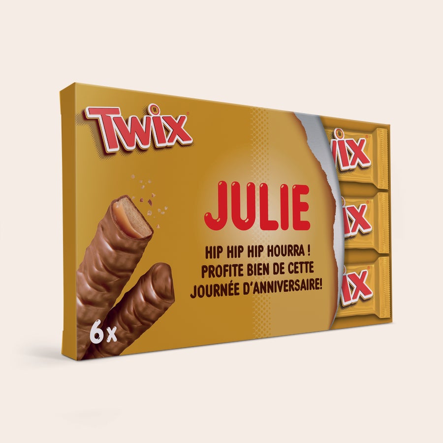 Méga barre Twix personnalisée Méga barre Twix personnalisée