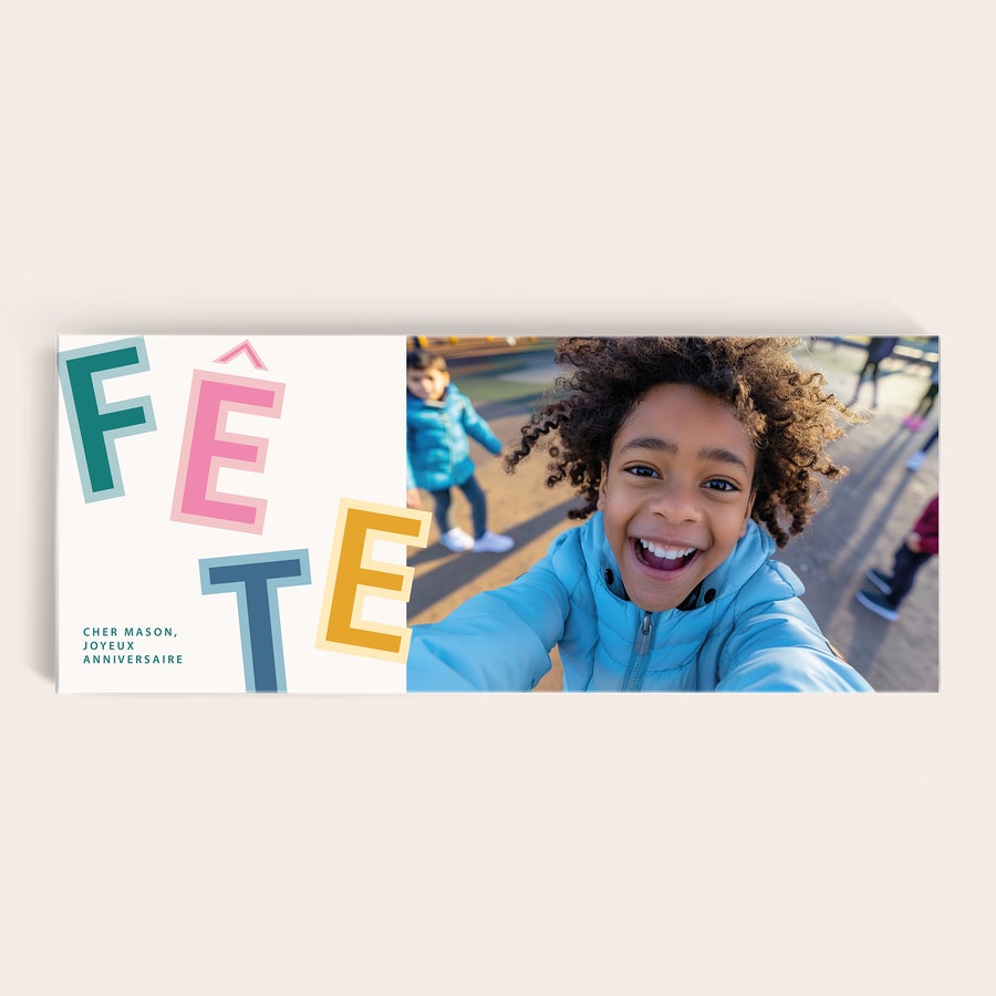 Méga tablette de chocolat Milka personnalisée Méga tablette de chocolat Milka personnalisée