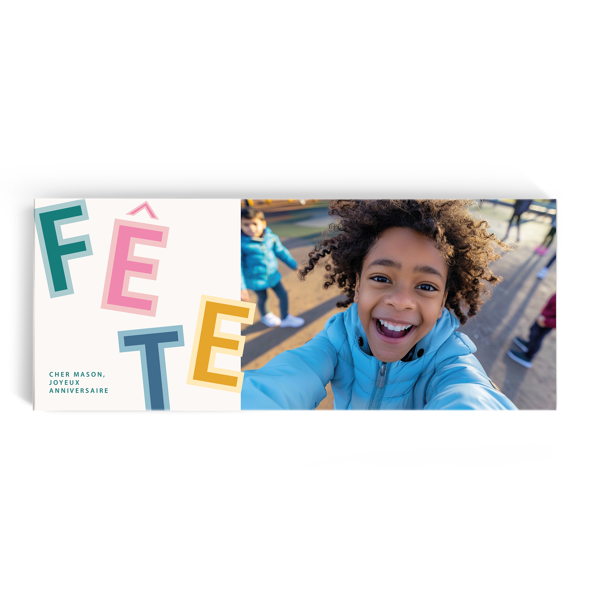 Méga tablette de chocolat Milka personnalisée