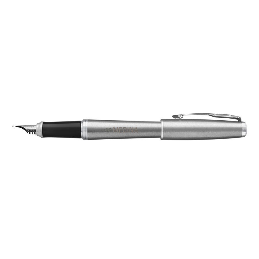 Personalised fountain pen - Parker - Urban - Silver - Right-handed