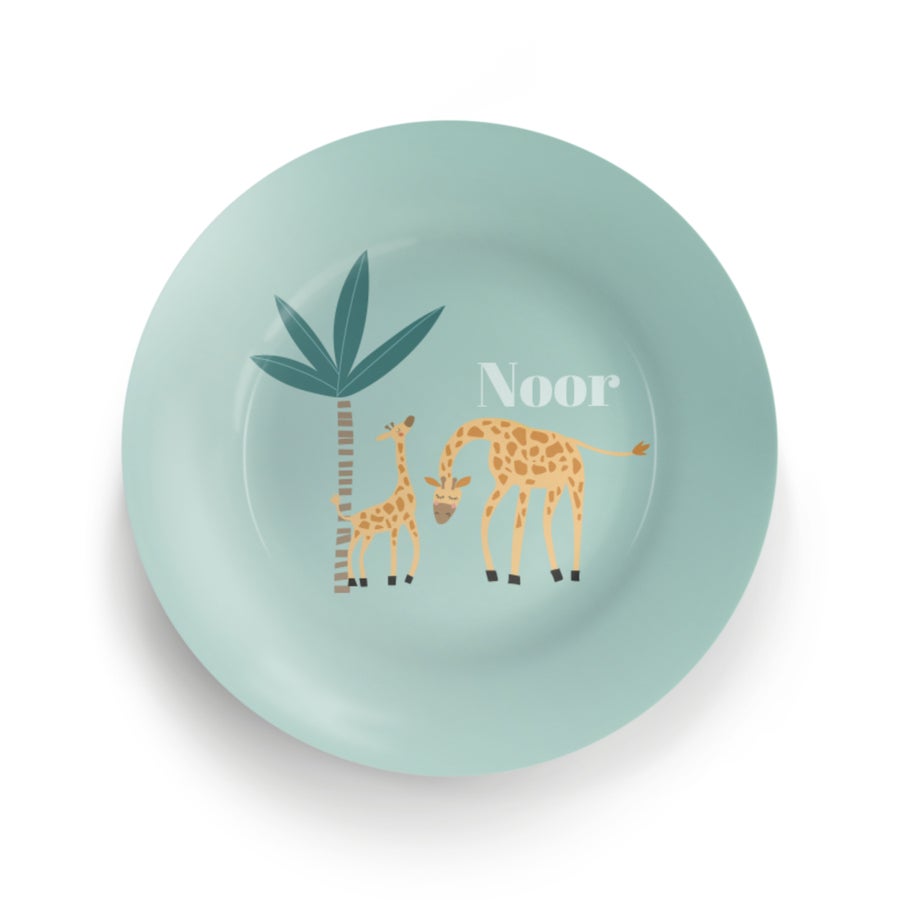 Personalised children's plate - BPA-free - Dishwasher-safe