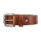 Ceinture cuir - Marron - Gravé - 80