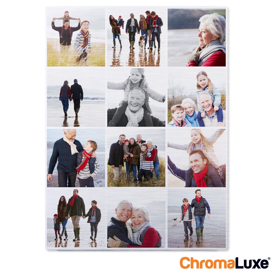 Personalised photo print - Brushed aluminium - 10 x 15 cm