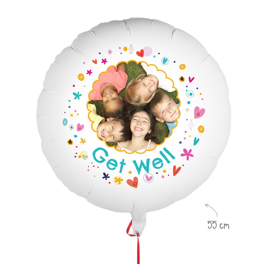 Personalised balloon - Get well soon