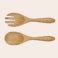Personalised bamboo salad servers Personalised bamboo salad servers