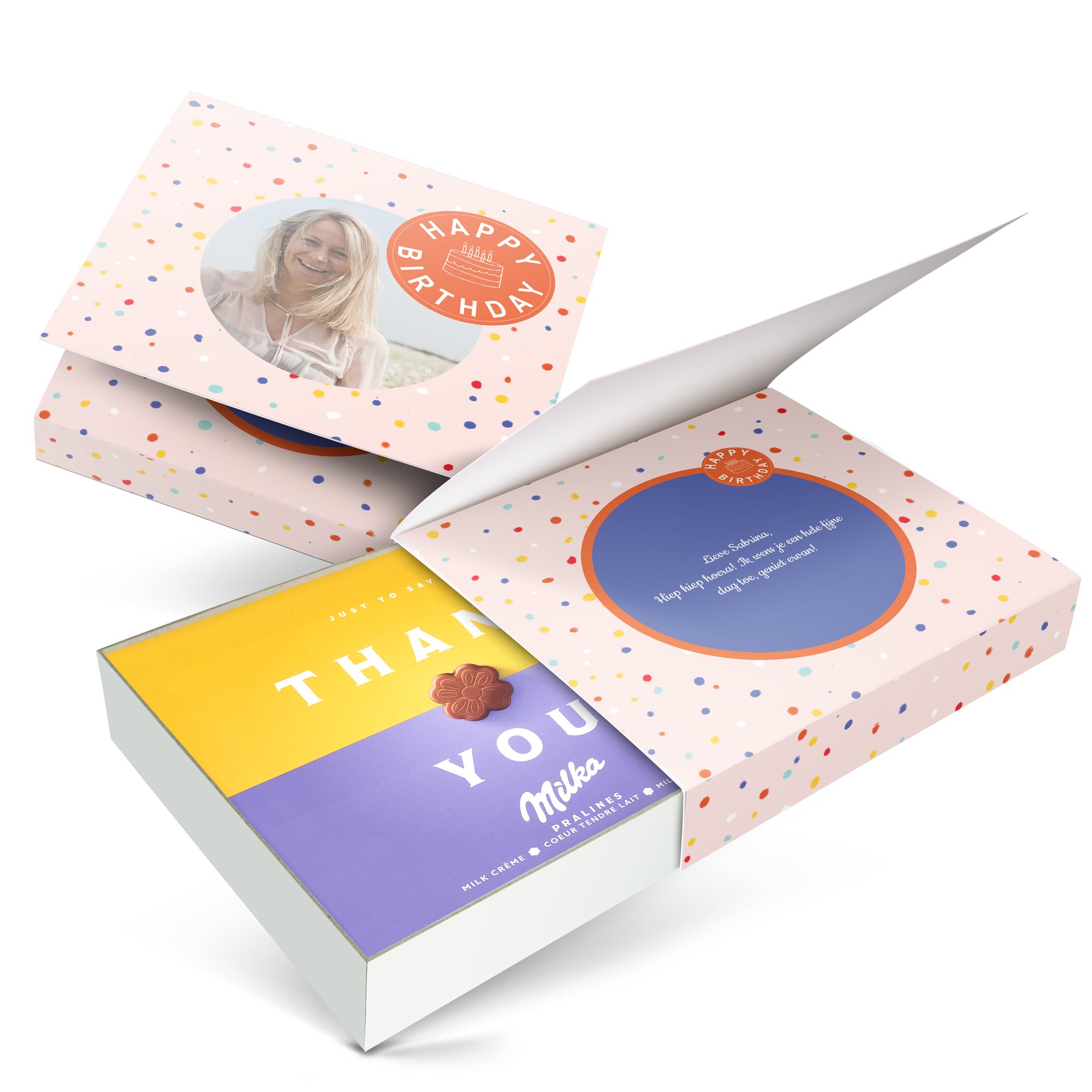 Milka giftbox bedrukken - Verjaardag - 220 gram