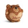 Urso insuflável personalizado - Nome bordado