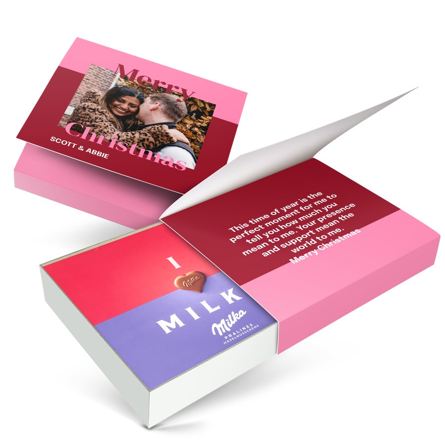 Personalised Milka Chocolate Gift Box - Christmas Personalised Milka Chocolate Gift Box - Christmas
