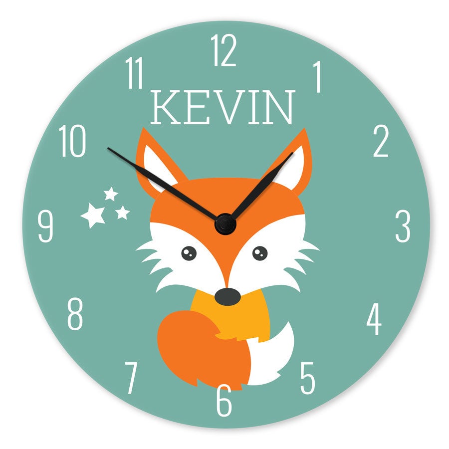 Børne Vægur - Large - Round (hardboard)