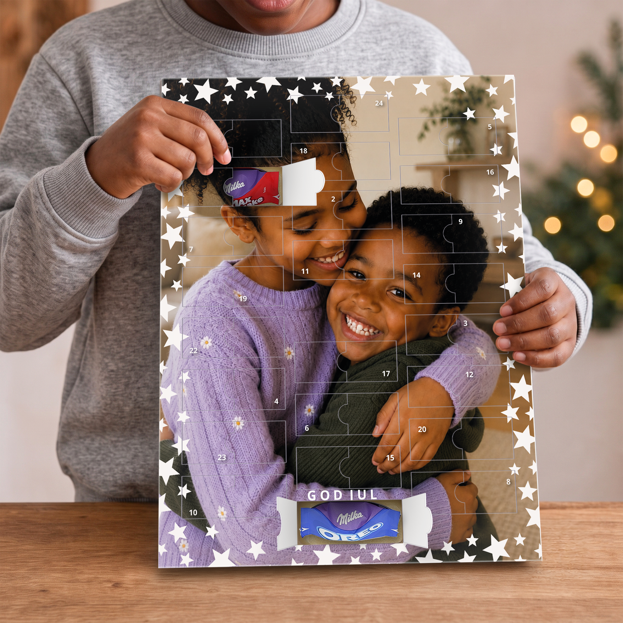 Milka Favourites Adventskalender med foto