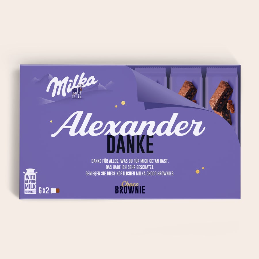 Personalisierte Milka Choco Brownie Personalisierte Milka Choco Brownie