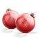 Baloane de sticlă personalizate - Roșu (2 bucăți)