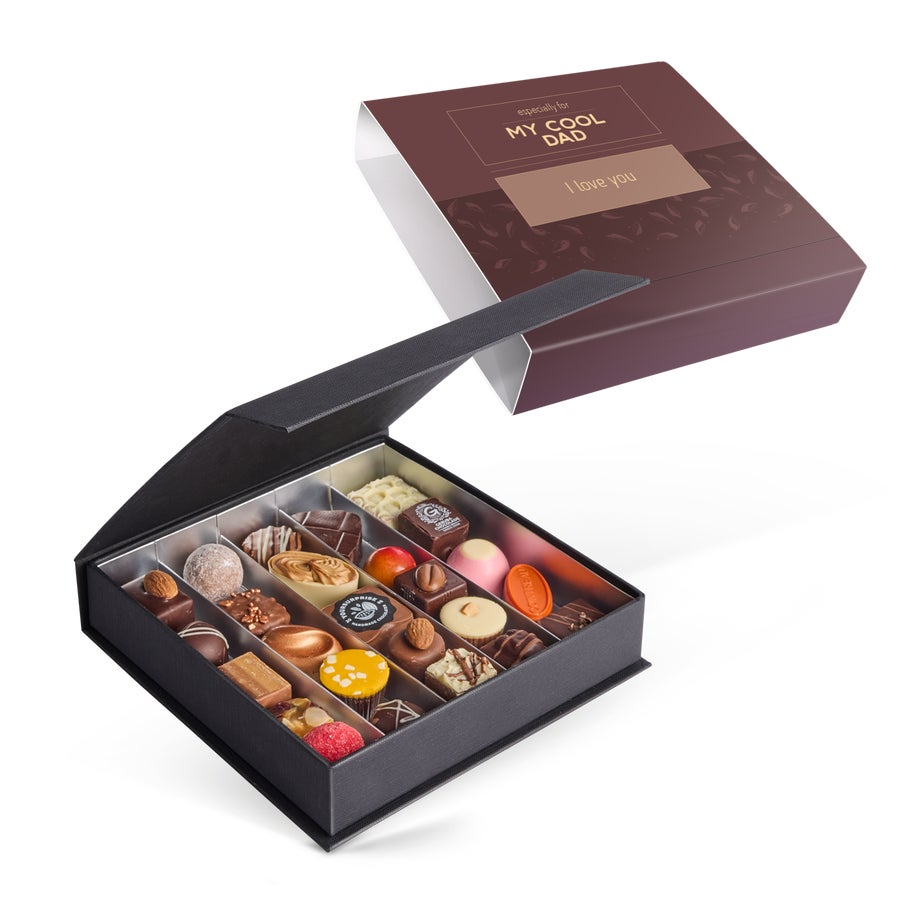 Luxury chocolate gift box - Father's Day - 25 pieces