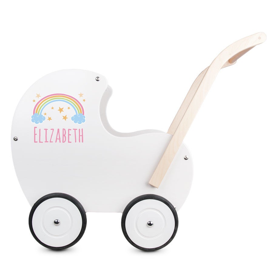 Personalised wooden toys - Baby stroller - Beech