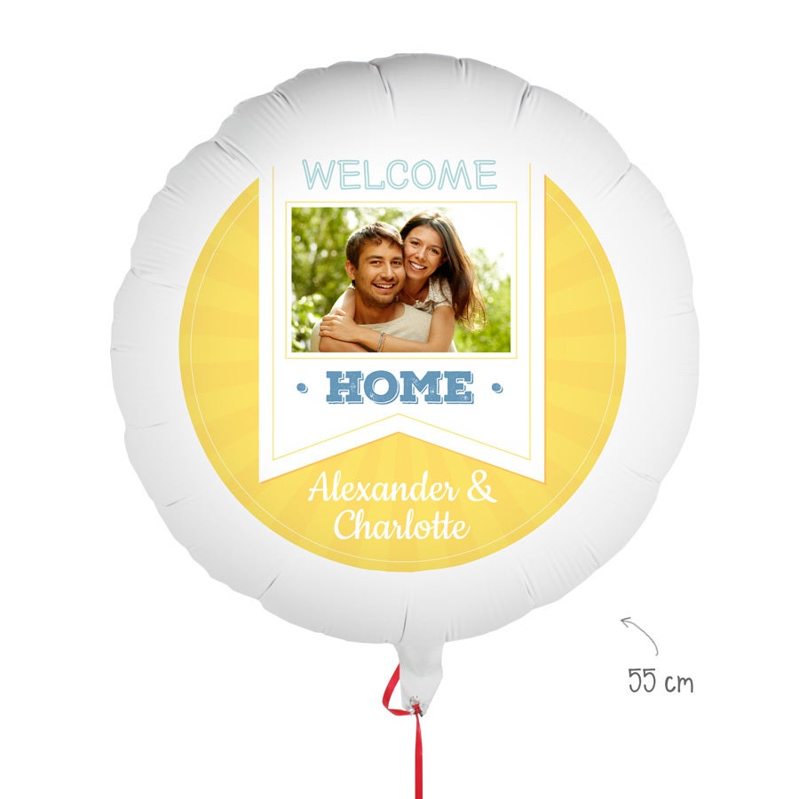 Balão com foto - Welcome Home
