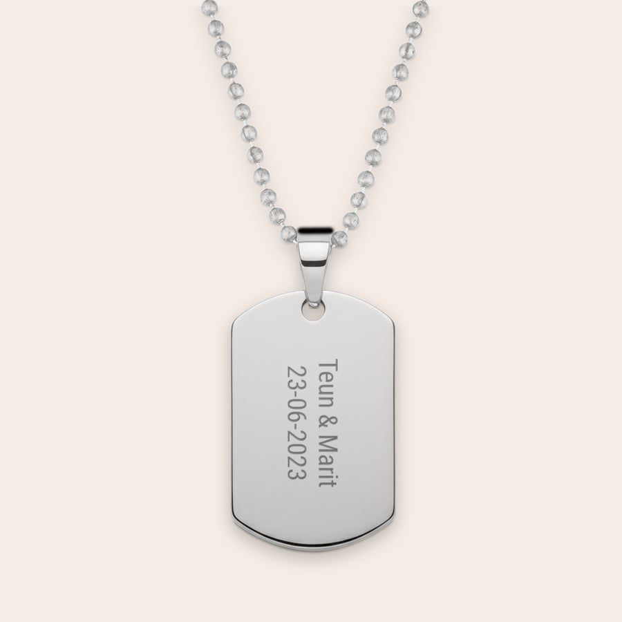 Dog tag graveren Dog tag graveren