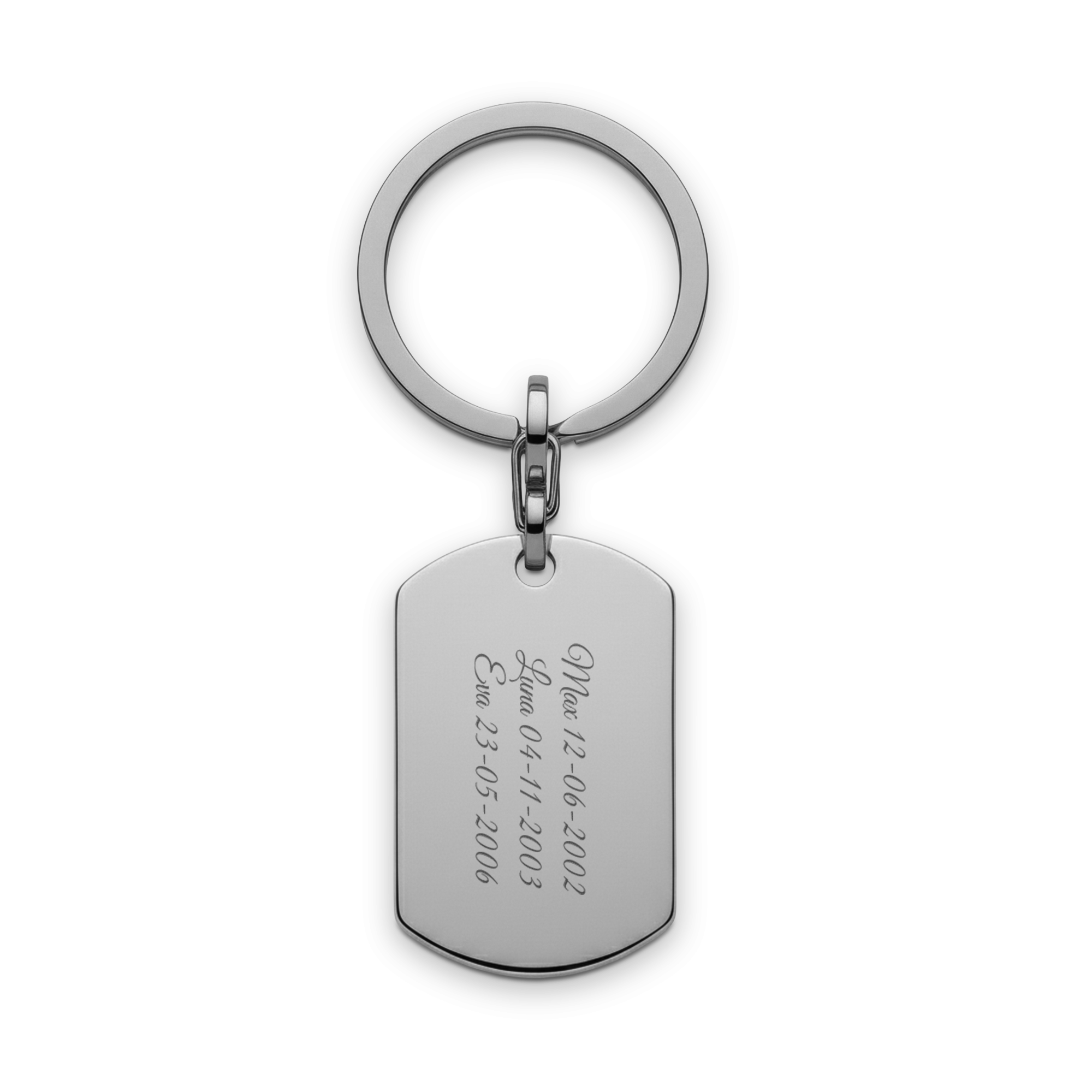 Engraved keyring