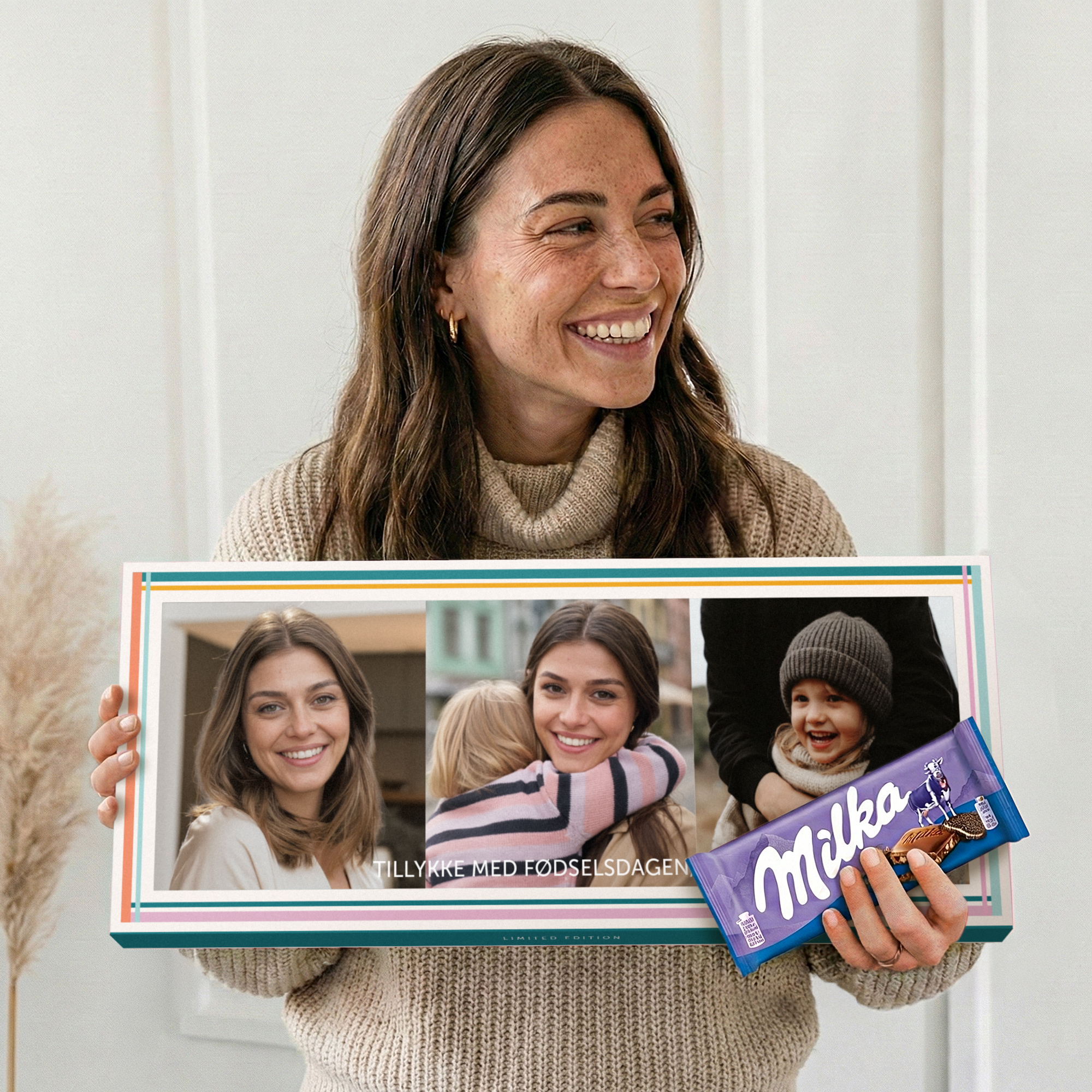 Personlig Mega Milka med navn og billede