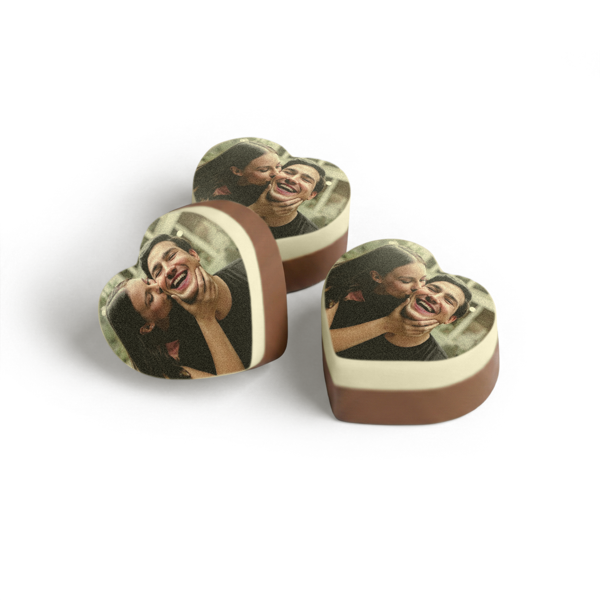 Chocolade hartjes met foto