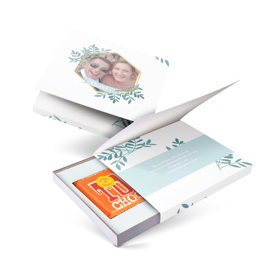 Giftbox met reep Tony's Chocolonely - Karamel Zeezout Giftbox met reep Tony's Chocolonely - Karamel Zeezout