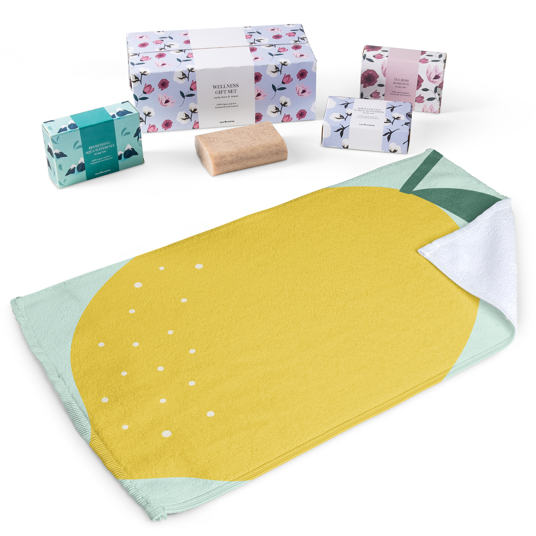 Set Regalo con Sapone e Asciugamano Personalizzato