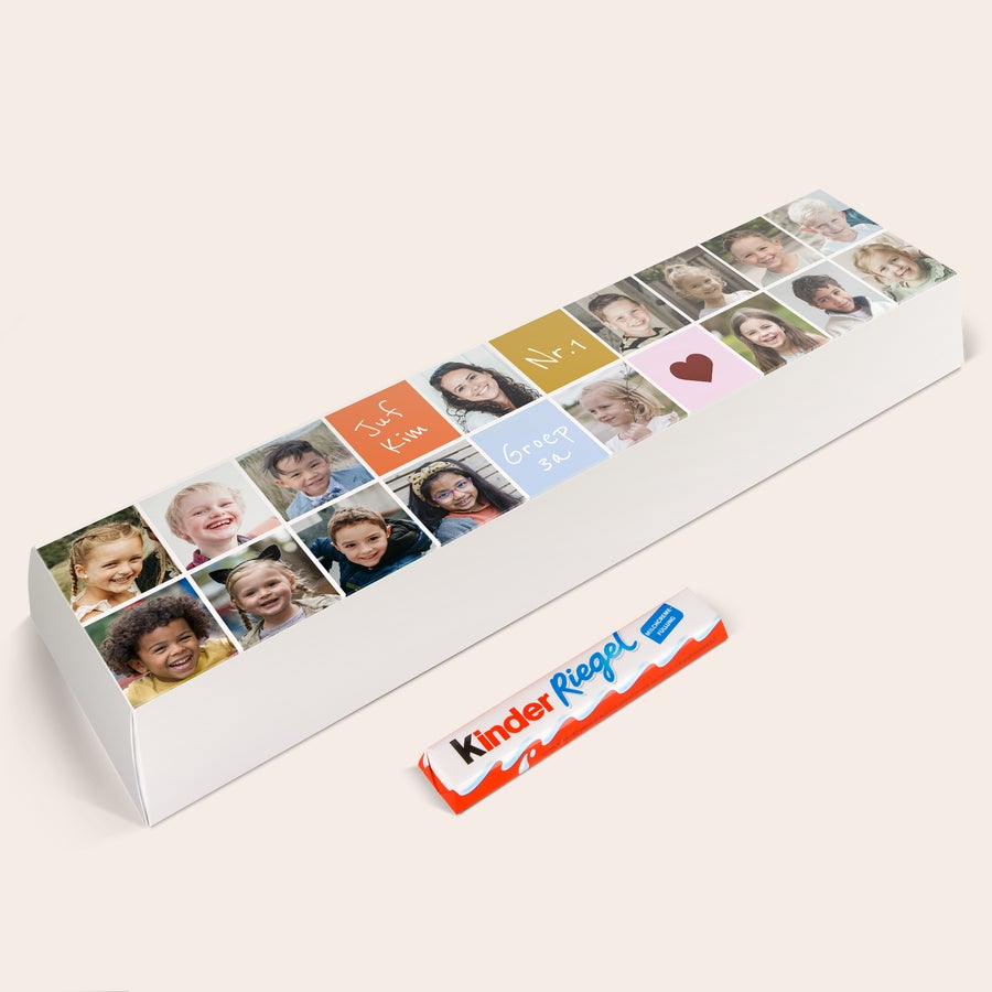 Mega kinder reep met naam Mega kinder reep met naam