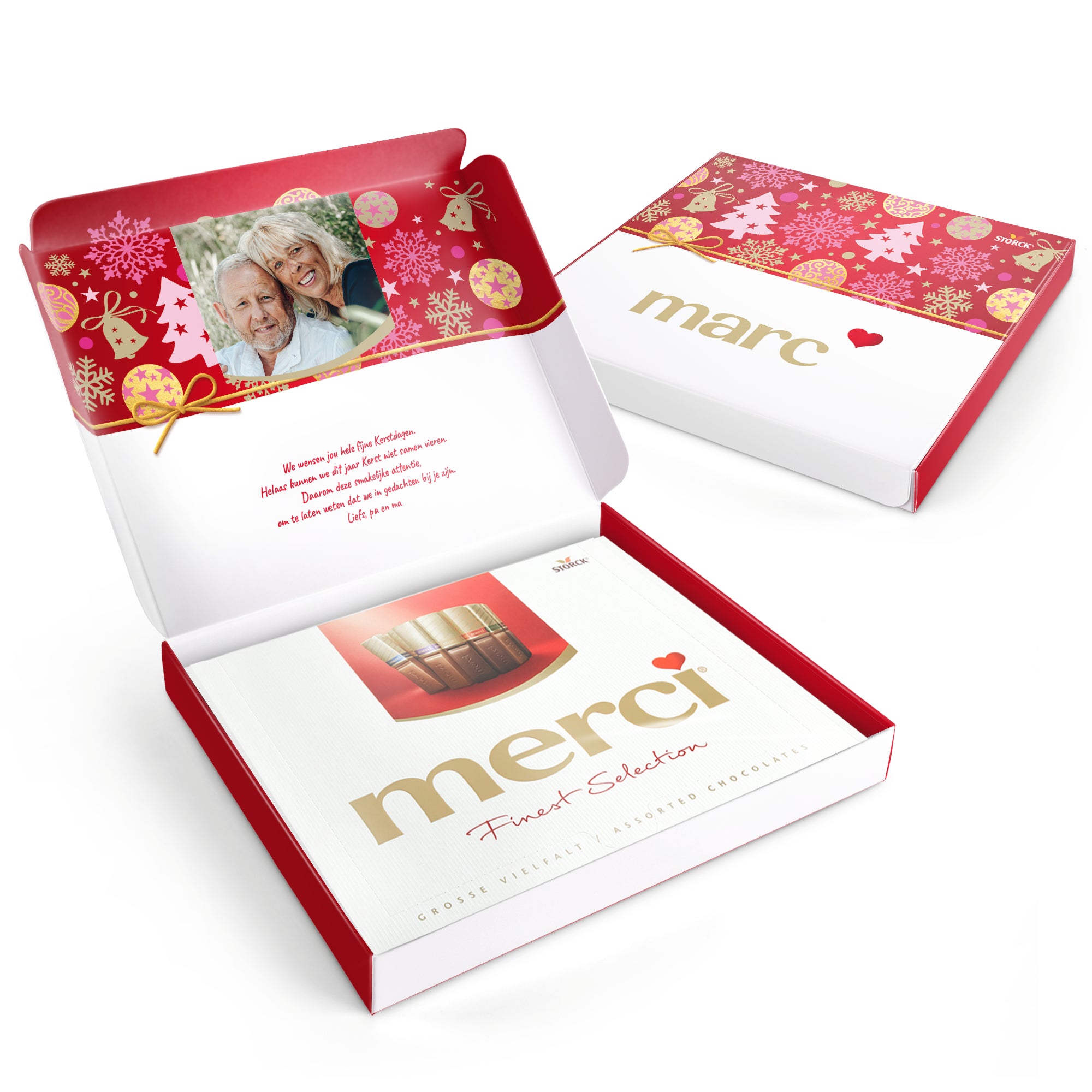 Gepersonaliseerde merci giftbox met chocolade Gepersonaliseerde merci giftbox met chocolade