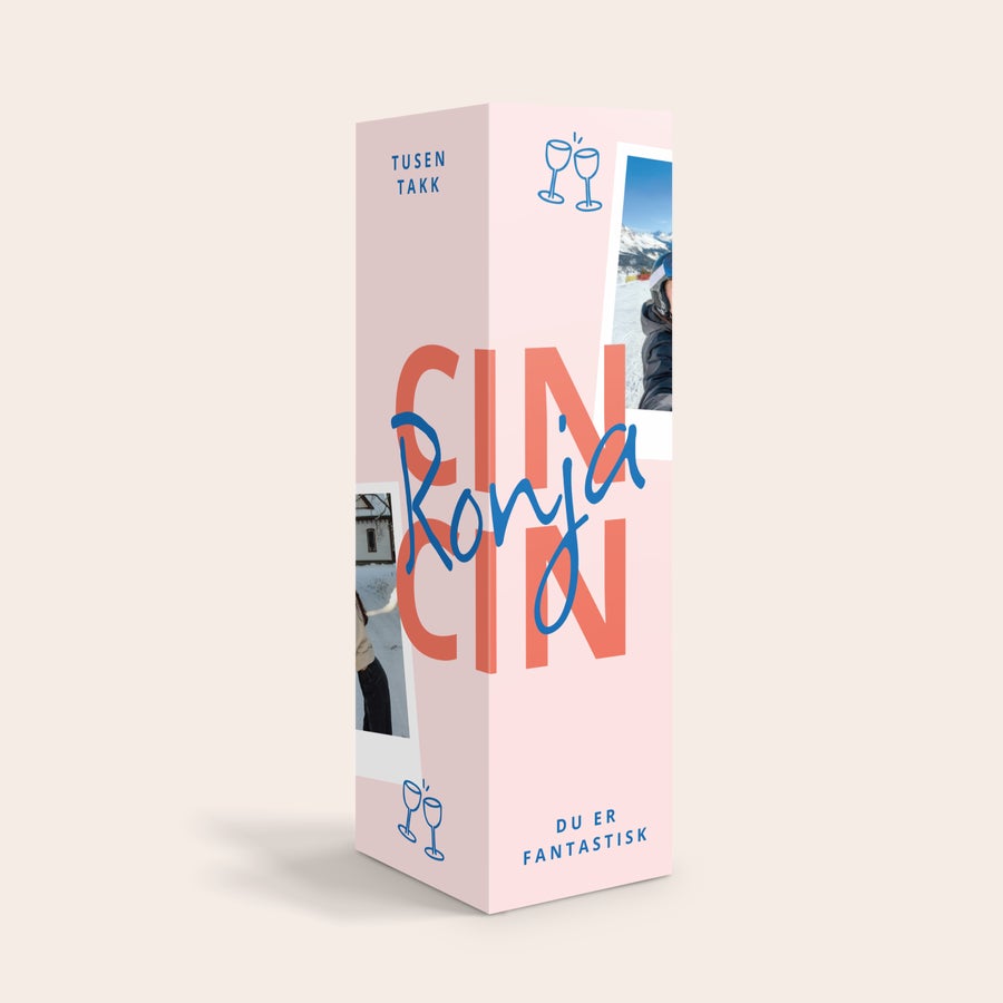 Trykking av champagneesker - Gaveinnpakning Trykking av champagneesker - Gaveinnpakning