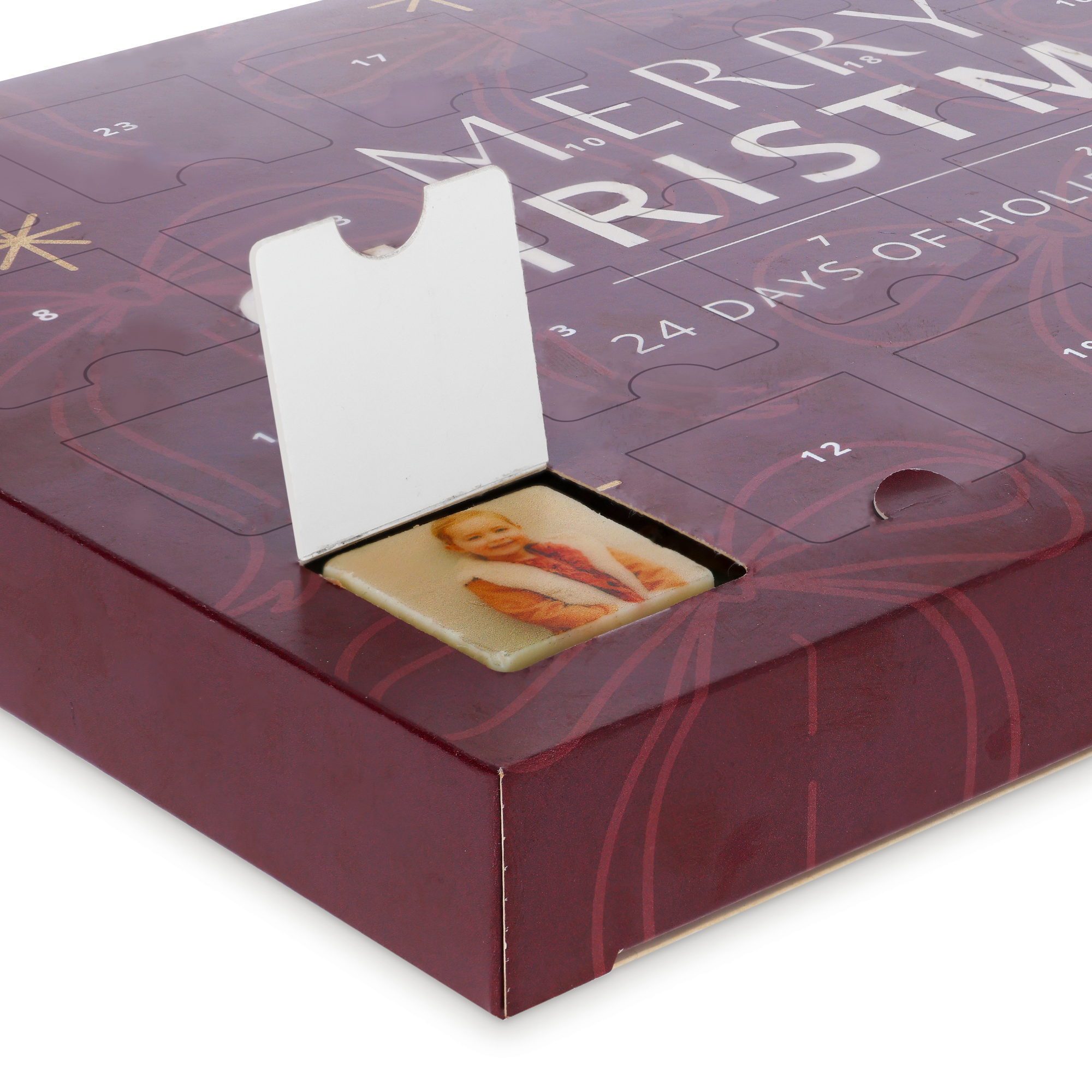 Personlig adventskalender - Fotochokolader
