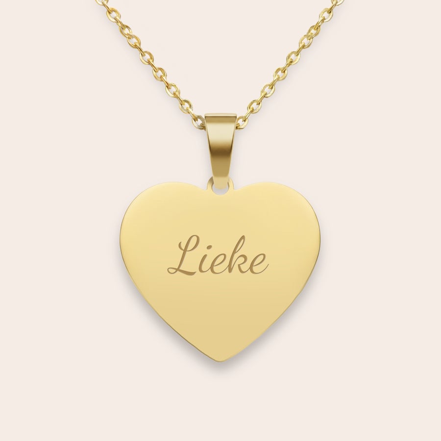 Hartje ketting graveren Hartje ketting graveren