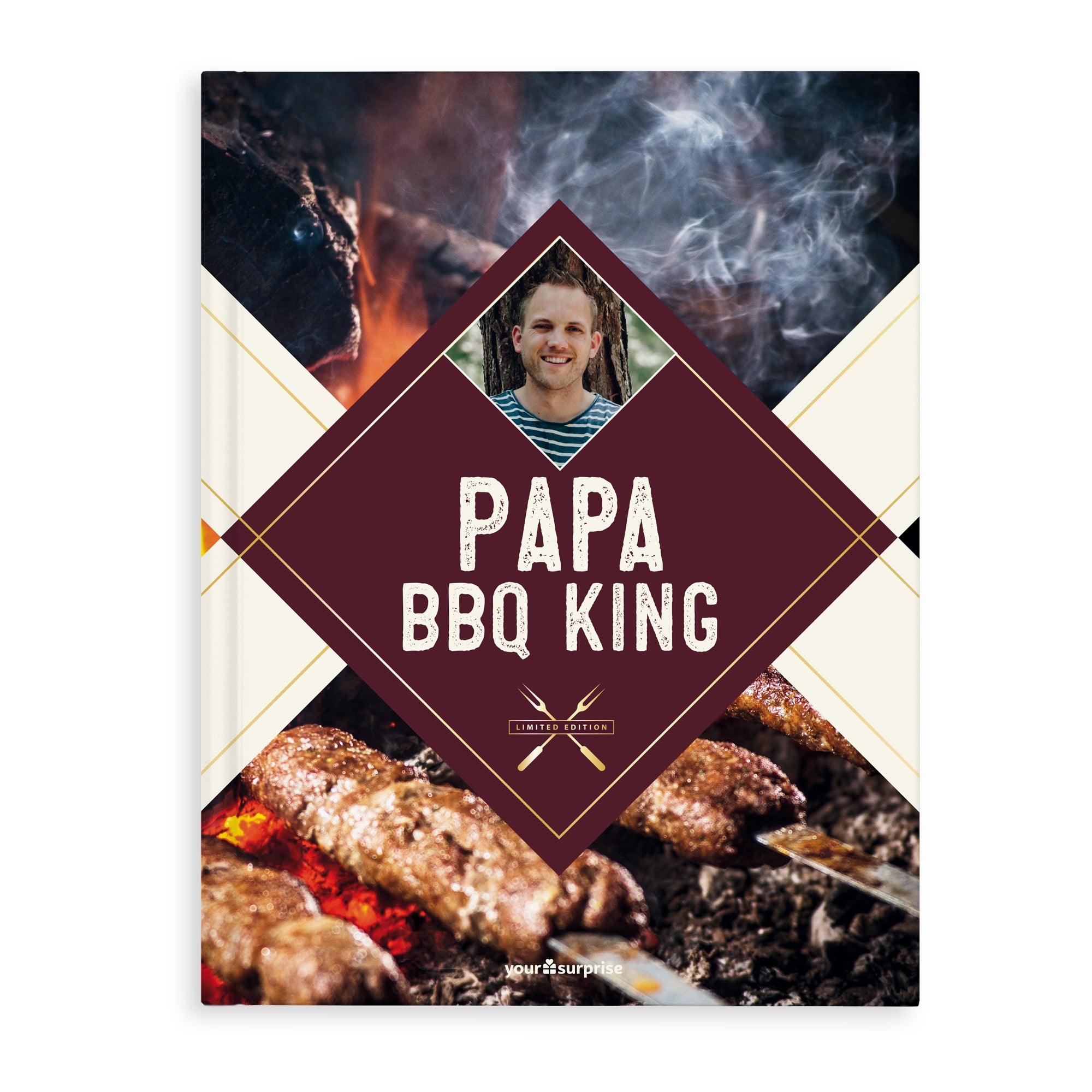 Gepersonaliseerd barbecue kookboek - BBQ King/Queen