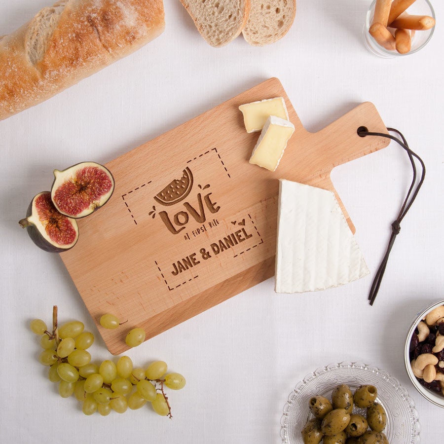 Wooden serving platter - Beech wood - Rectangular - Landscape (S)