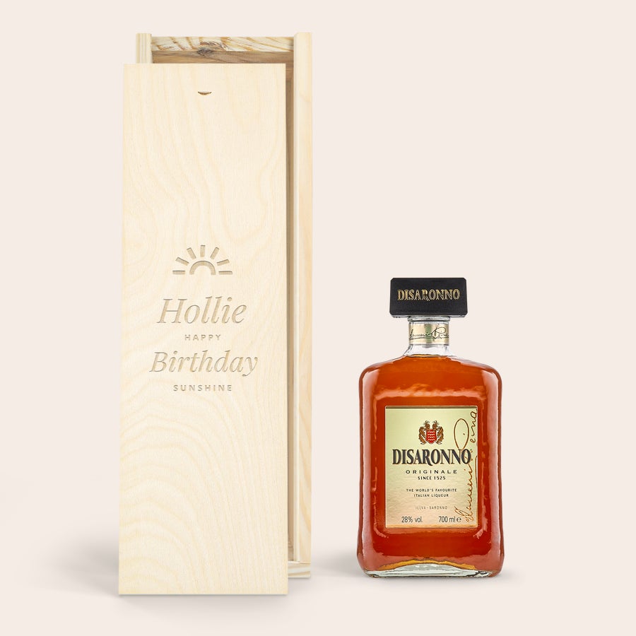 Lichior în carcasă personalizată - Amaretto Disaronno Lichior în carcasă personalizată - Amaretto Disaronno