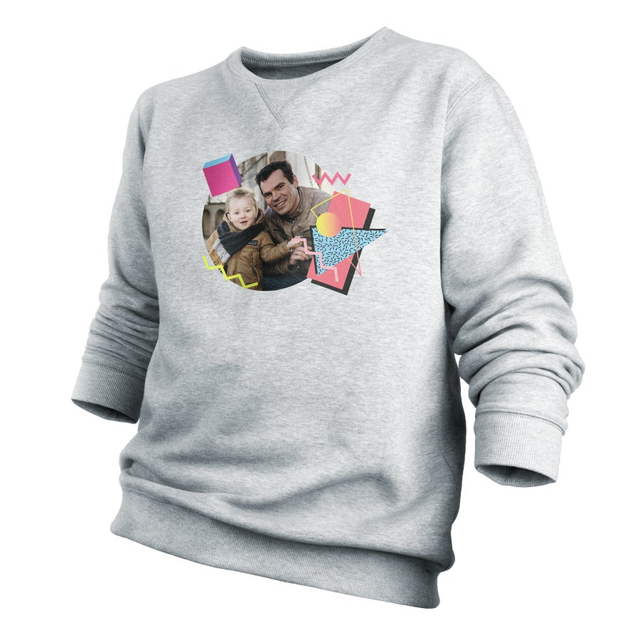 Trui voor heren bedrukken Grijs S