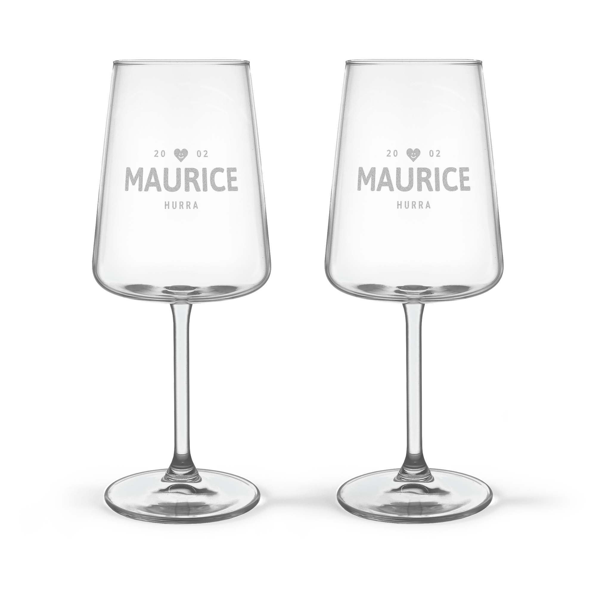 Rotweinglas mit gravur