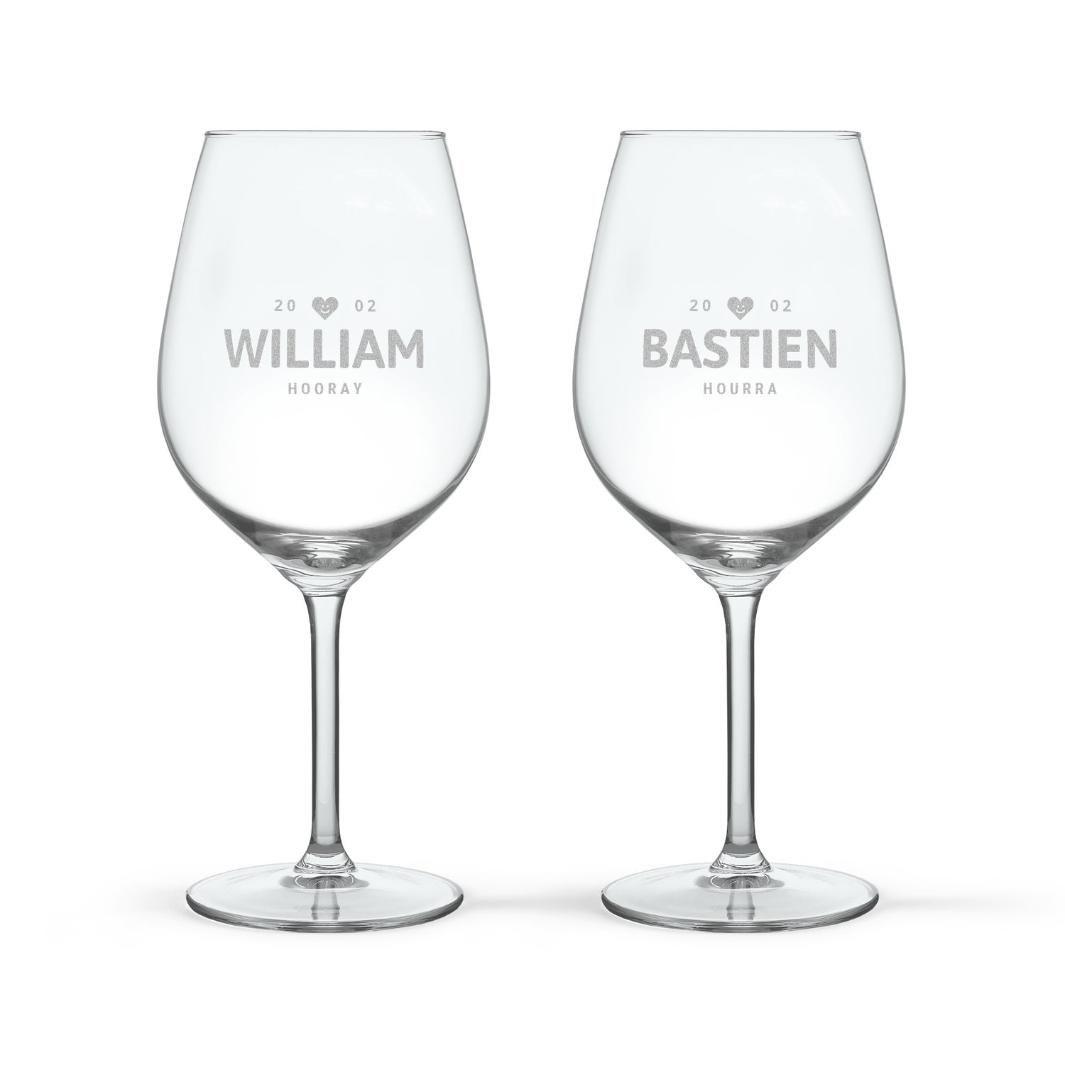 Punaviinilasi kaiverruksella - 2 kpl