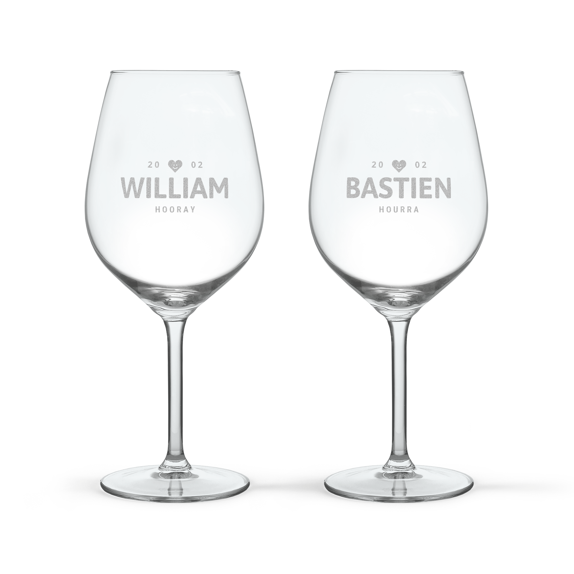 Calice da Vino Rosso Personalizzato