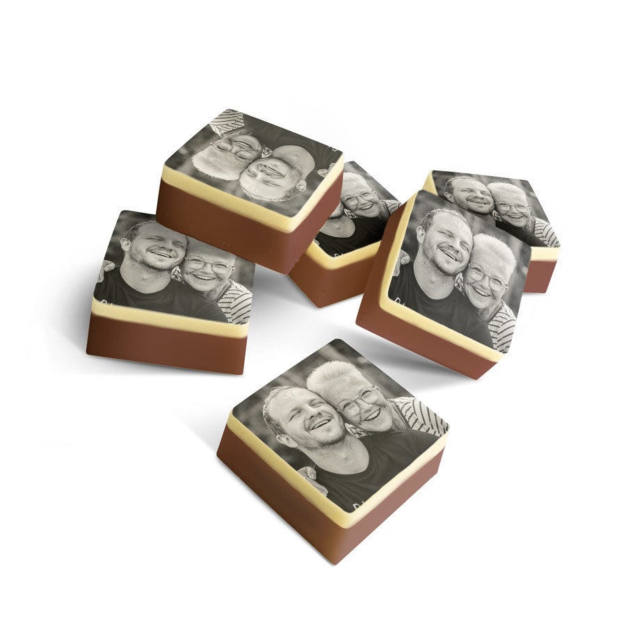 Chocolade bonbons met foto