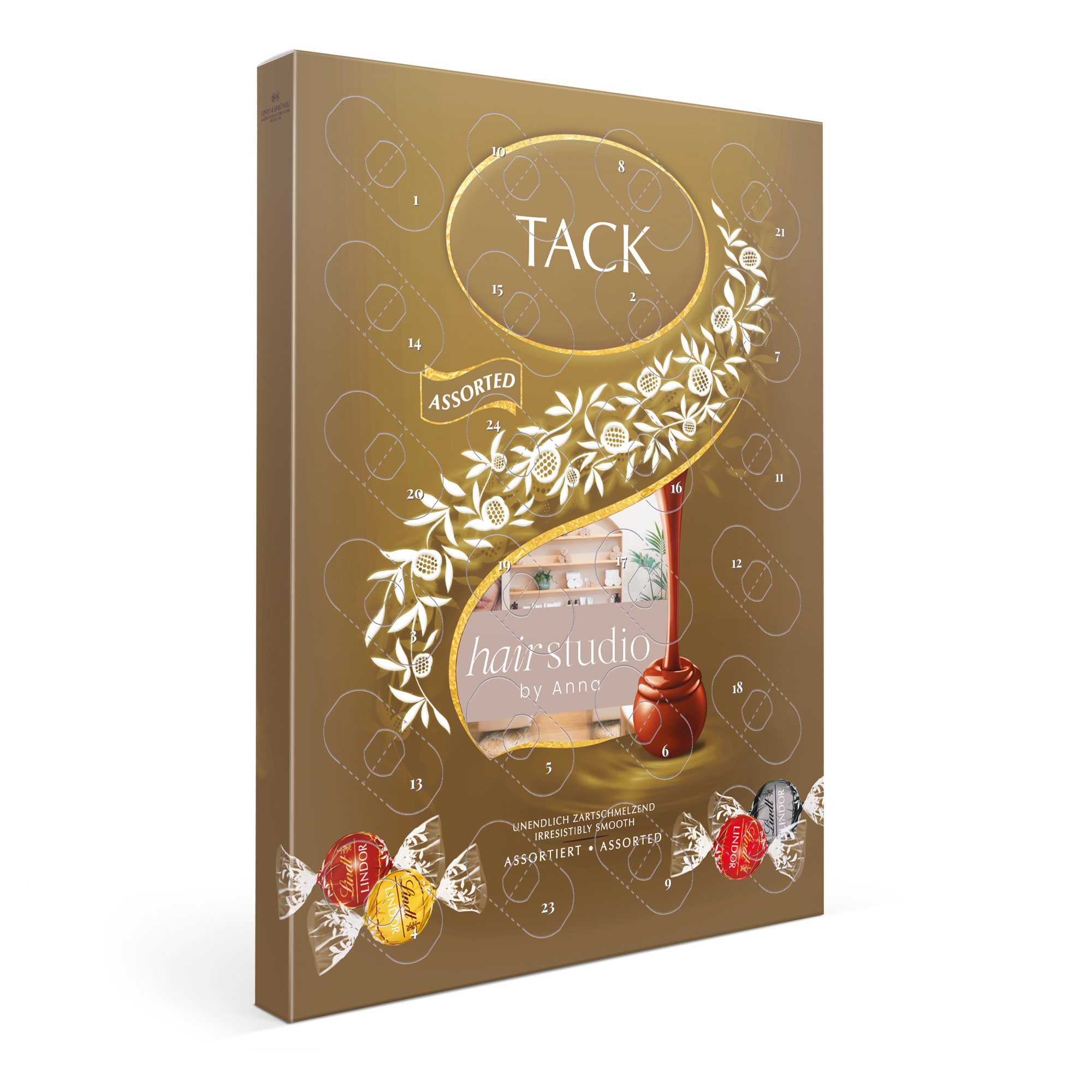Personlig Lindt Lindor Assorti Mix adventskalender