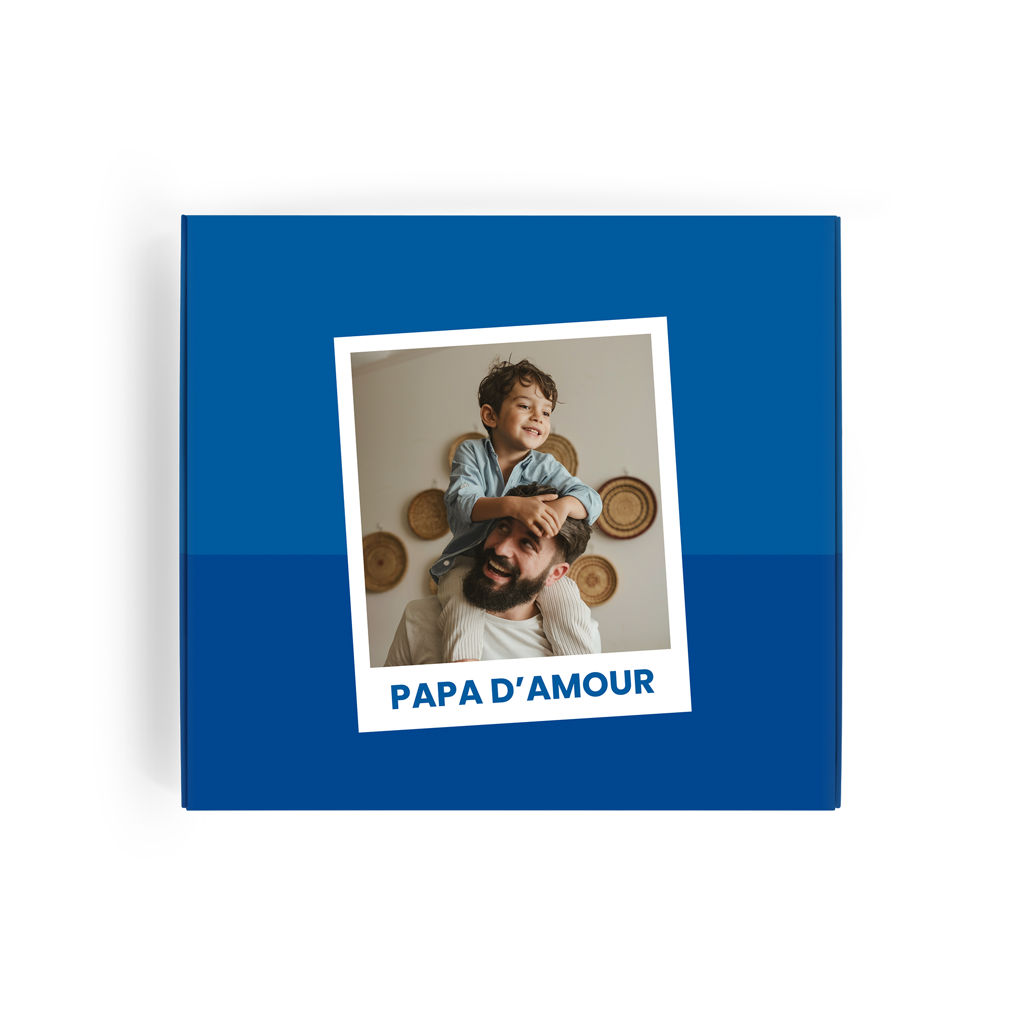 Coffret cadeau de chaussettes personnalisé – 2 paires de chaussettes – 39/42 avec photo imprimée Papa d'amour