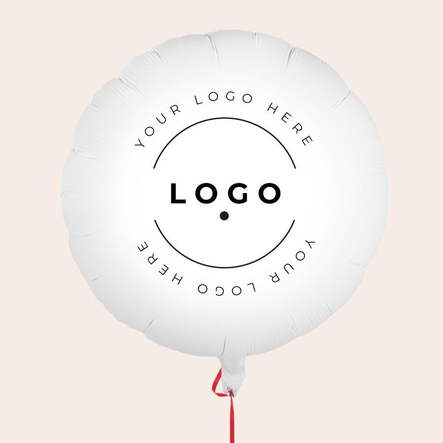 Palloncino personalizzato Palloncino bianco personalizzabile con foto o nome, stampato in superficie, con nastro rosso. Questo palloncino con foto ti farà sentire subito allegro.
