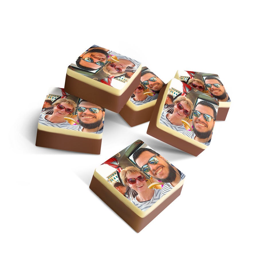 Chocolade bonbons met foto