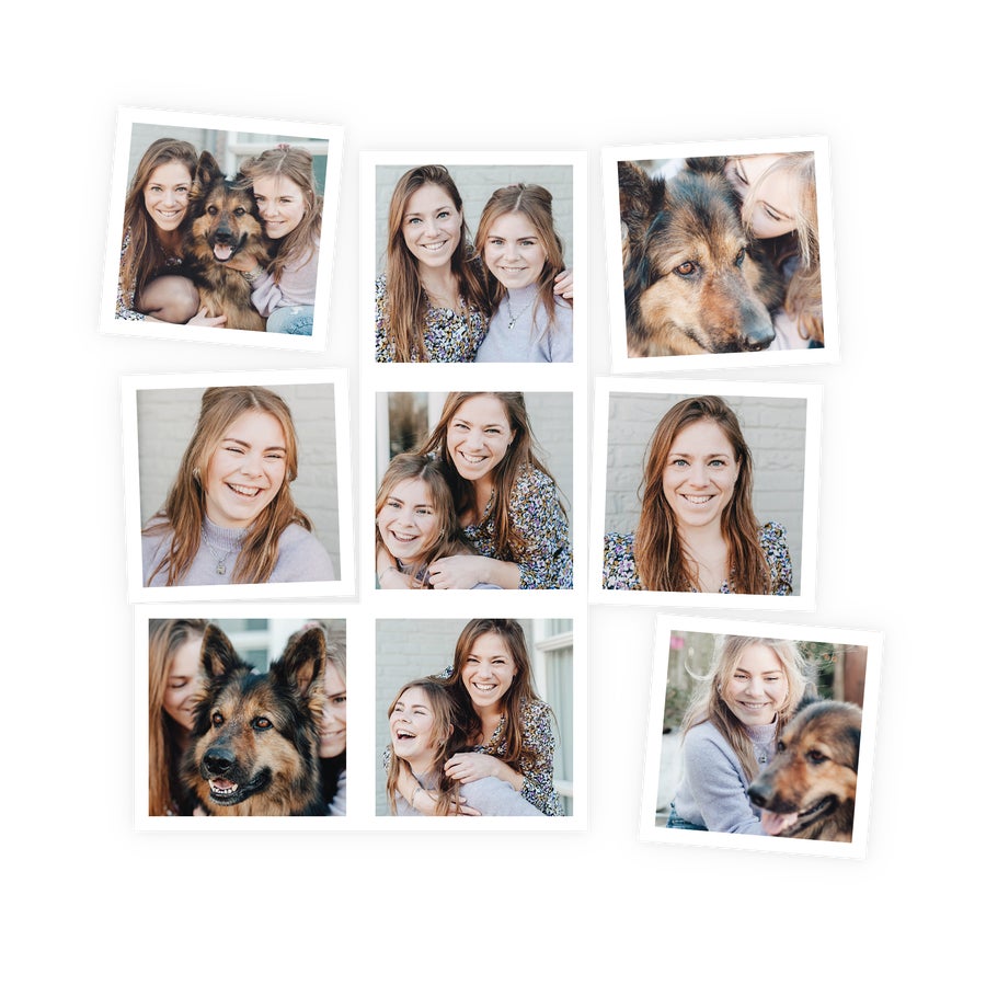 Valokuvamagneetit - 7x7 cm - 9 kappaletta