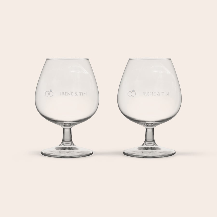 Cognac glas graveren Cognac glas graveren