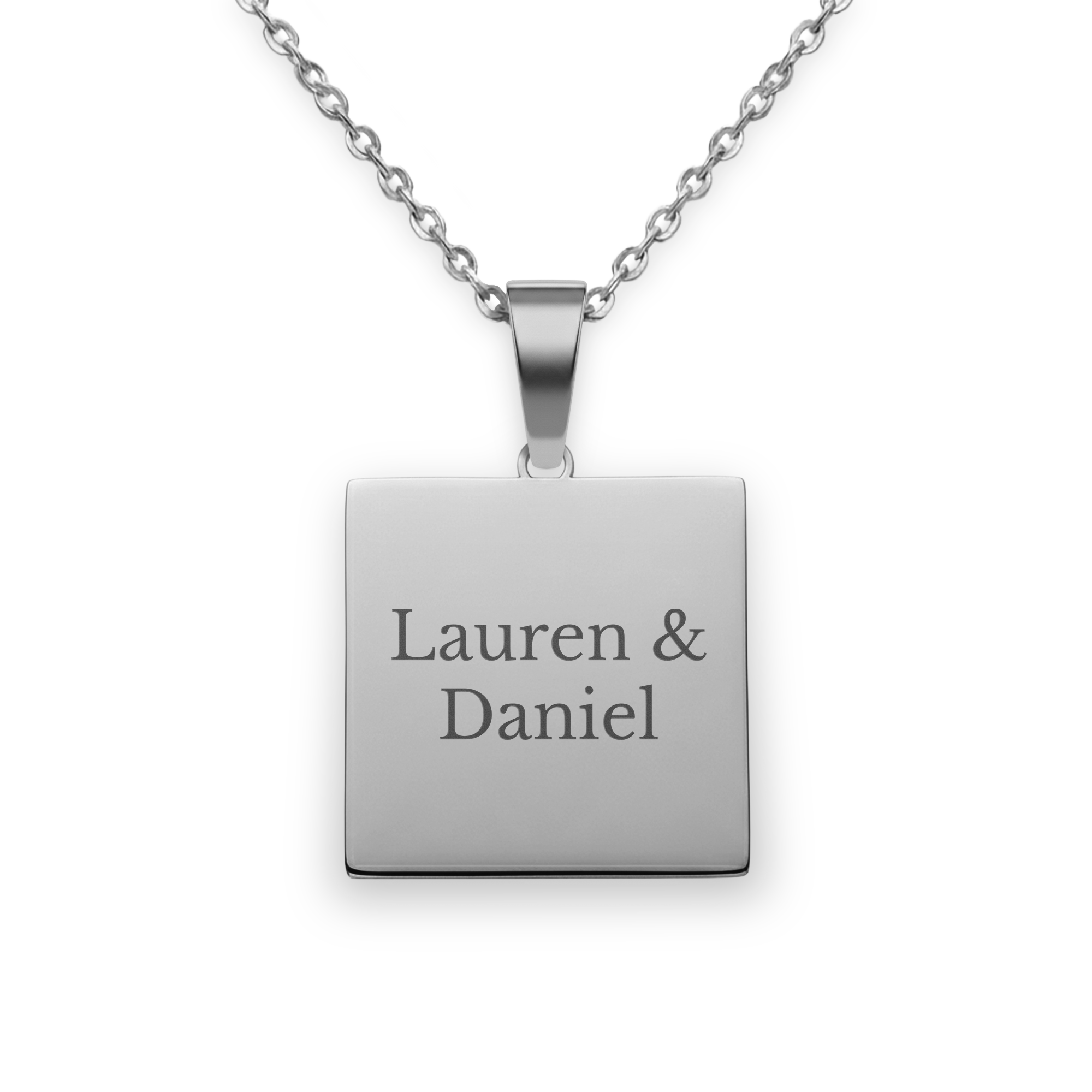 Ogrlica s kvadratnim obeskom