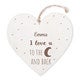 Wooden Valentine heart with text engraving